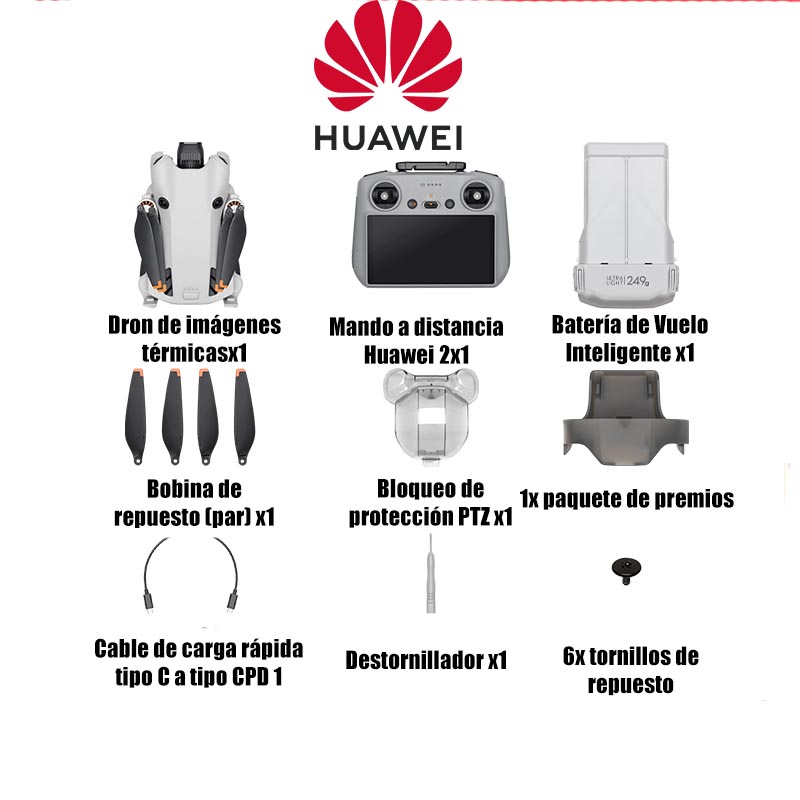 (Versión básica) ofrece resolución 4K, un alcance de hasta 18 kilómetros, una duración de batería de 2 horas y una altitud máxima de vuelo de 1.500 metros, pero no incluye protección automática de obstáculos ni funciones de imágenes térmicas.